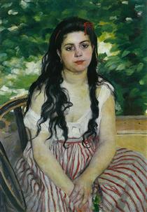 En été, la Bohémienne - Auguste Renoir