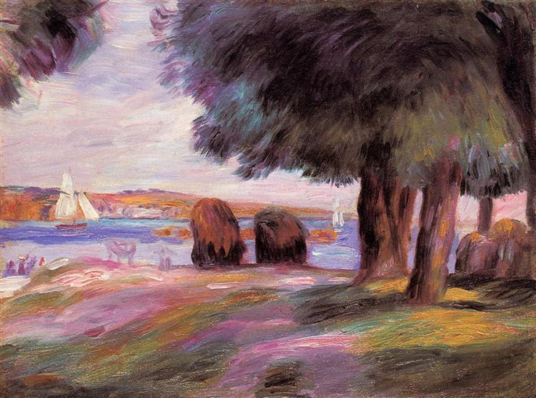 Landscape, 1895 - 雷諾瓦