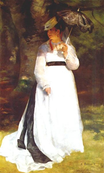 Lise à l'ombrelle, 1867 - Auguste Renoir
