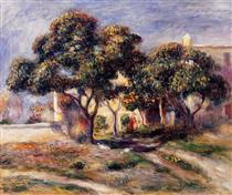 Medlar Trees, Cagnes - Pierre-Auguste Renoir