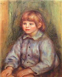 Seated Portrait of Claude Renoir - Pierre-Auguste Renoir
