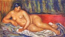 Nude girl reclining - Пьер Огюст Ренуар