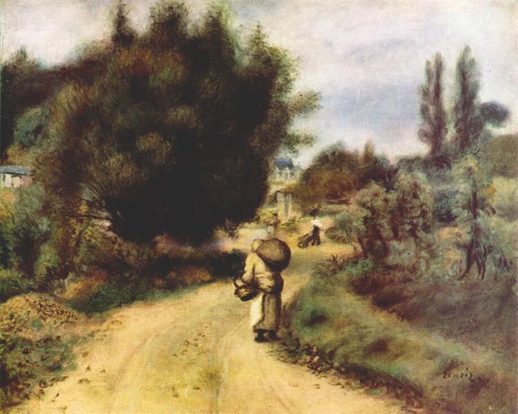 On the river banks, 1907 - П'єр-Оґюст Ренуар