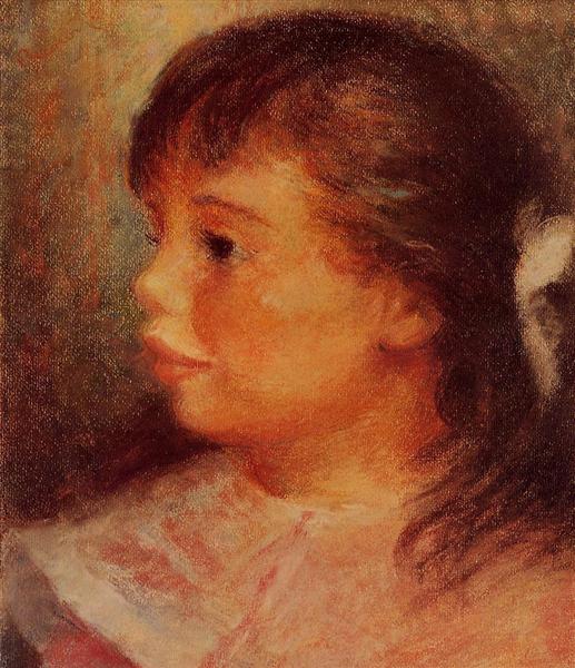 Portrait of a Girl, c.1879 - 1880 - 雷諾瓦