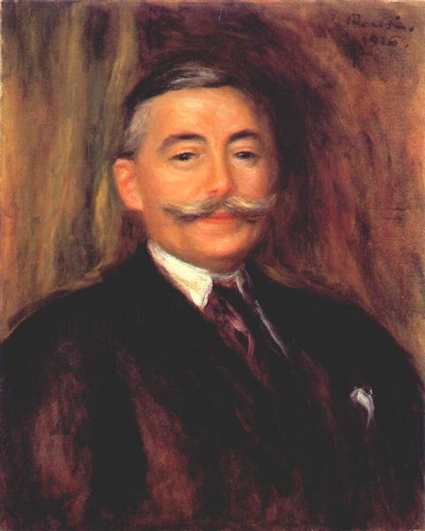 Portrait of Maurice Gangnat, 1916 - 雷諾瓦