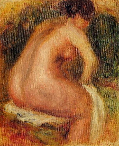 Seated Female Nude, 1910 - Пьер Огюст Ренуар