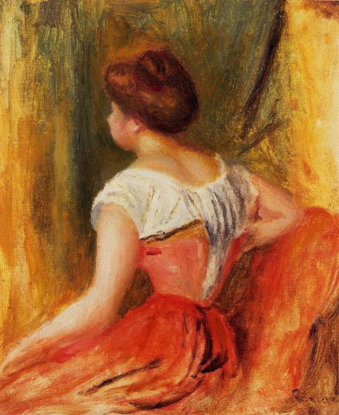 Seated Young Woman, 1896 - П'єр-Оґюст Ренуар