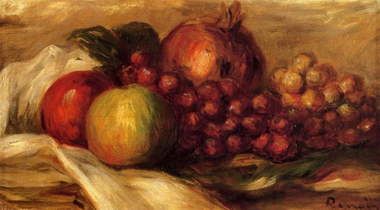 Still Life with Fruit - Pierre-Auguste Renoir