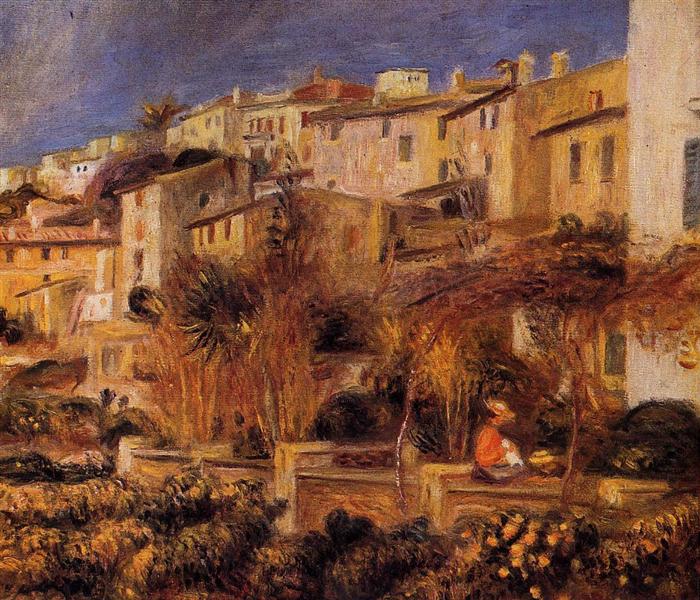 Terraces at Cagnes, 1905 - 雷諾瓦