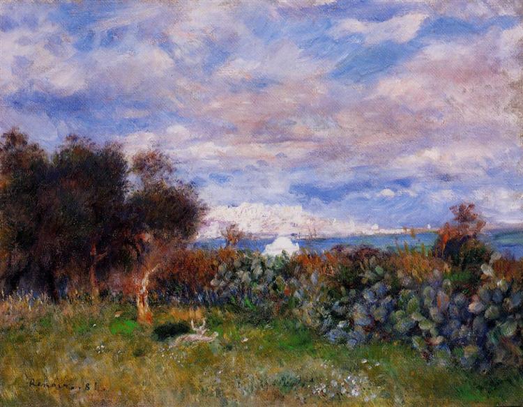 The Bay of Algiers, 1881 - Auguste Renoir