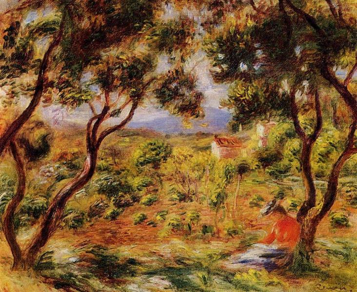 The Vineyards of Cagnes, 1906 - c.1908 - Pierre-Auguste Renoir