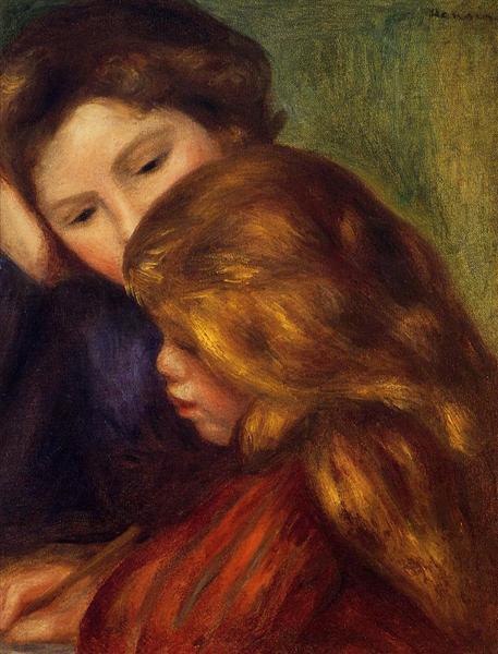 The Writing Lesson, 1895 - Pierre-Auguste Renoir