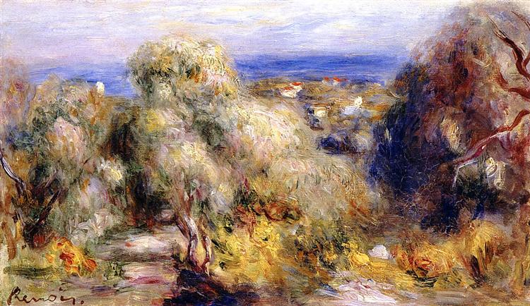 View of Cannet, c.1898 - Pierre-Auguste Renoir