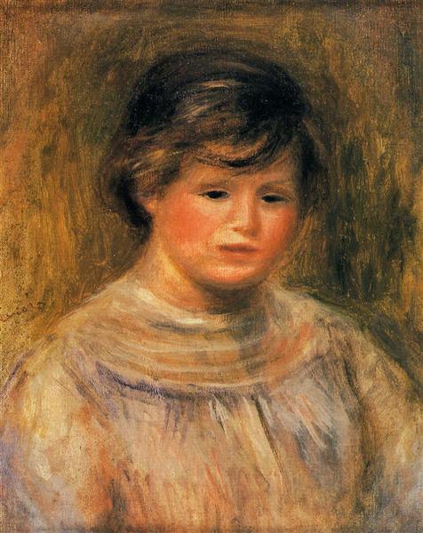 Woman`s Head - Pierre-Auguste Renoir