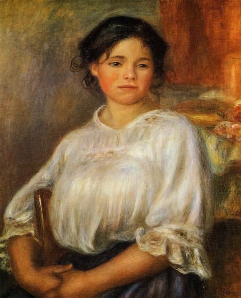 Young Woman Seated, 1909 - Пьер Огюст Ренуар