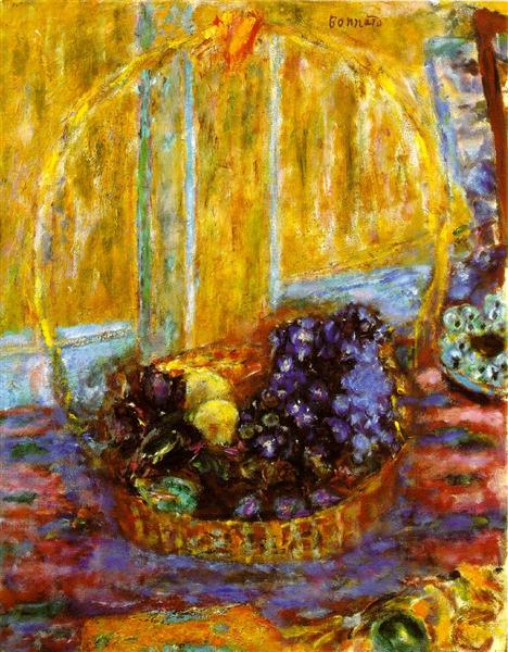 Fruit Basket, c.1946 - Pierre Bonnard