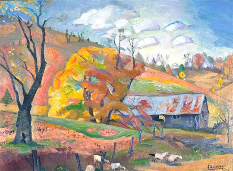 Fall at the McCorkle's Barn, 1942 - Пьер Даура