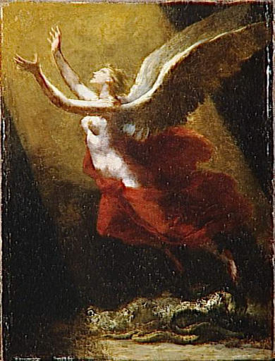 Study for "The soul breaking the bonds that attach to the land", c.1822 - Pierre Paul Prud'hon
