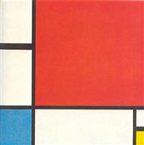 Composição II em Vermelho, Azul e Amarelo - Piet Mondrian