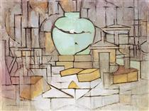 Natureza Morta com Vaso de Gengibre II - Piet Mondrian