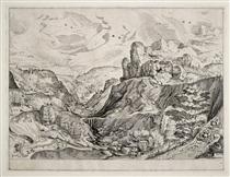 Alpine Landscape - Pieter Bruegel the Elder