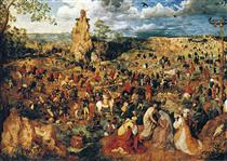 The Procession to Calvary - Pieter Brueghel el Viejo