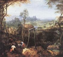 La urraca sobre el cadalso - Pieter Brueghel el Viejo