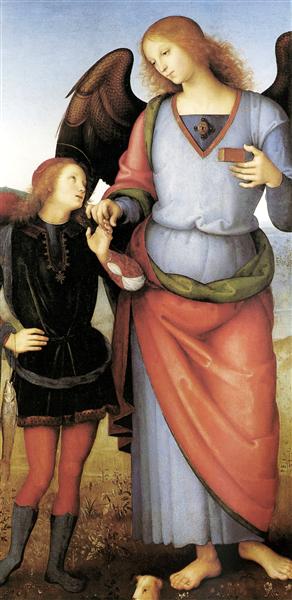 Archangel Raphael with Tobias, c.1496 - c.1500 - 佩魯吉諾