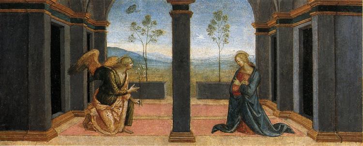 Pala di Corciano (Annunciation), 1513 - Perugino