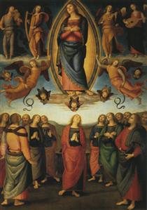 Polyptych Annunziata (Assumption of Mary) - П'єтро Перуджино