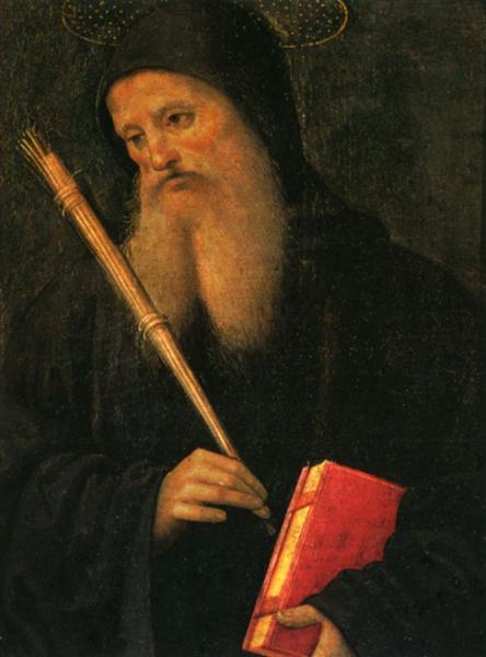 Полиптих Св. Петра (Св. Бенедикт), 1496 - 1500 - Пьетро Перуджино