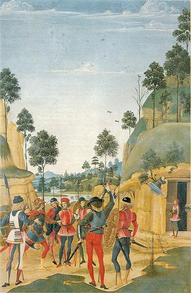 Saint Bernardino Releases a Prisoner, 1473 - Пинтуриккьо