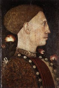 Portrait of Leonillo d'Este - Antonio Pisanello