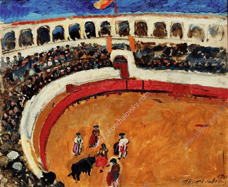 Бой быков в Севилье, 1910 - Пётр Кончаловский