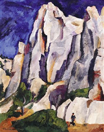Cassis. Cliffs., 1913 - Pyotr Konchalovsky