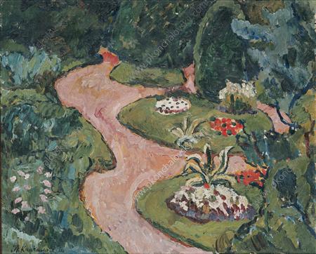 Flower-garden, 1909 - Pjotr Petrowitsch Kontschalowski