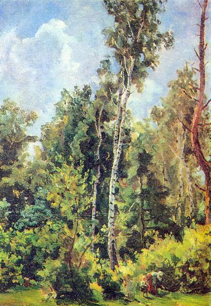 In the woods, 1945 - Pyotr Konchalovsky
