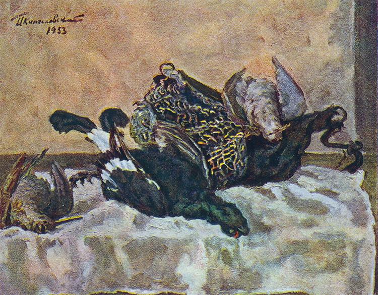 Still Life. Grouse and woodcock., 1953 - Piotr Kontchalovski