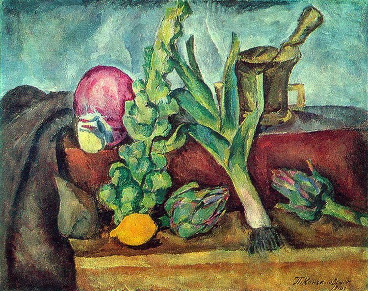 Still Life. Vegetables., 1916 - Piotr Kontchalovski