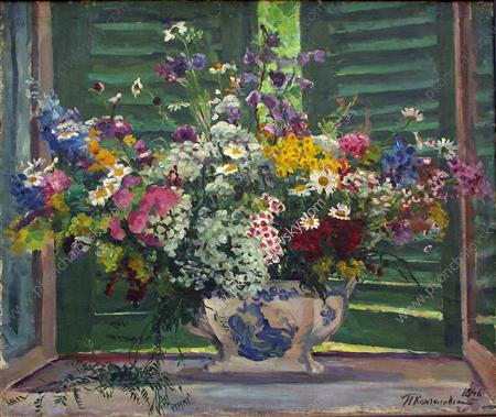 Still Life. Wildflowers., 1946 - Pjotr Petrowitsch Kontschalowski