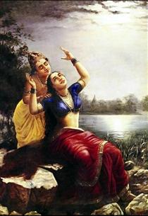 Radha and Madhav - Раджа Раві Варма