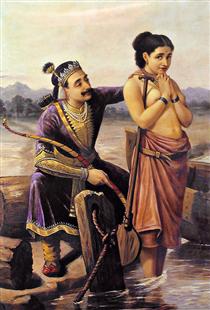 Santhanu and Matsyagandhi - Raya Ravi Varma