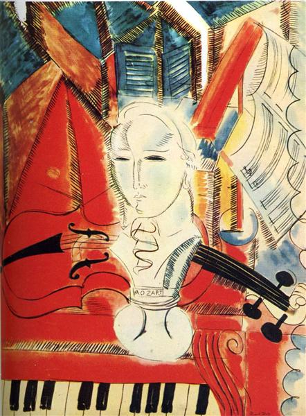 Homage to Mozart, c.1915 - Raoul Dufy