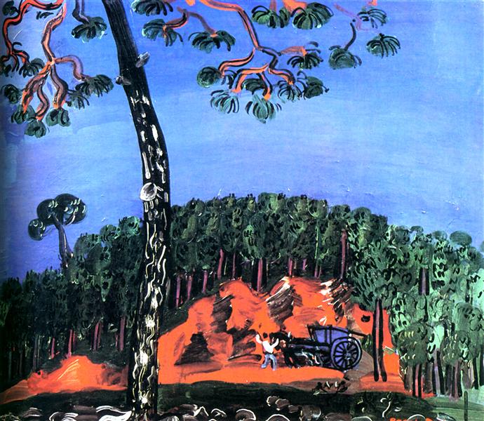 Landscape of Esterel, 1926 - Рауль Дюфі