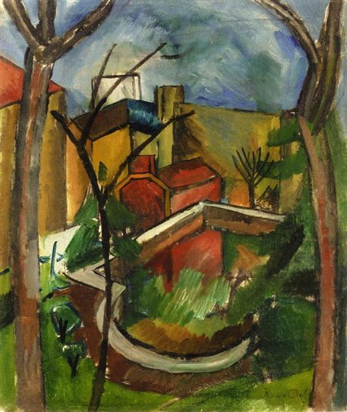 Landscape of Falaise, 1910 - Рауль Дюфі