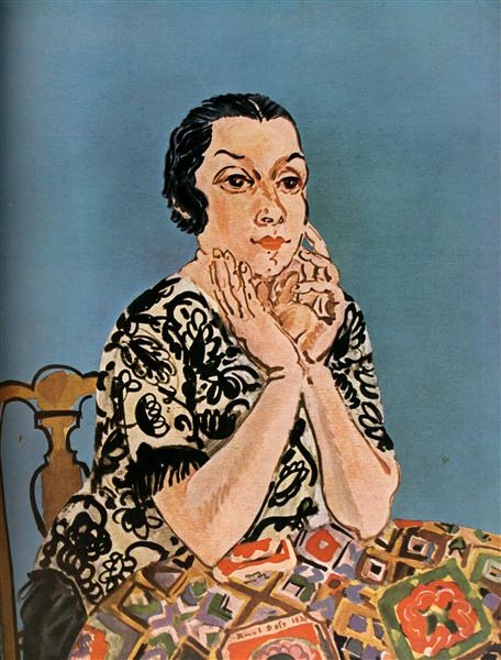 Portrait of Mrs. Dufy, 1930 - Рауль Дюфі