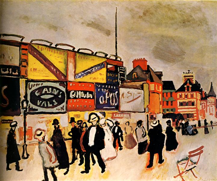 Posters at Trouville, 1906 - Raoul Dufy