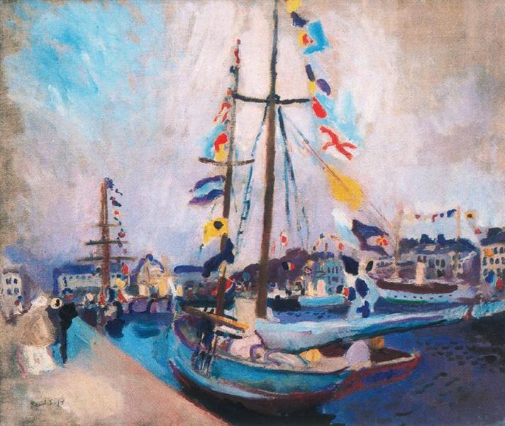 The Empavesado yacht, 1905 - Рауль Дюфи