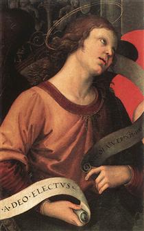 Angel, from the polyptych of St. Nicolas of Tolentino - 拉斐爾