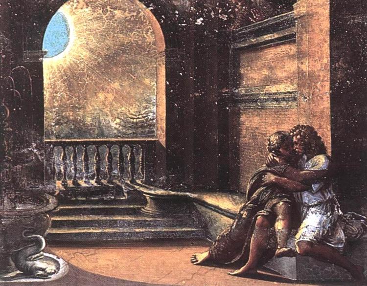 Isaac and Rebecca Spied upon by Abimelech, 1518 - 1519 - Raphael
